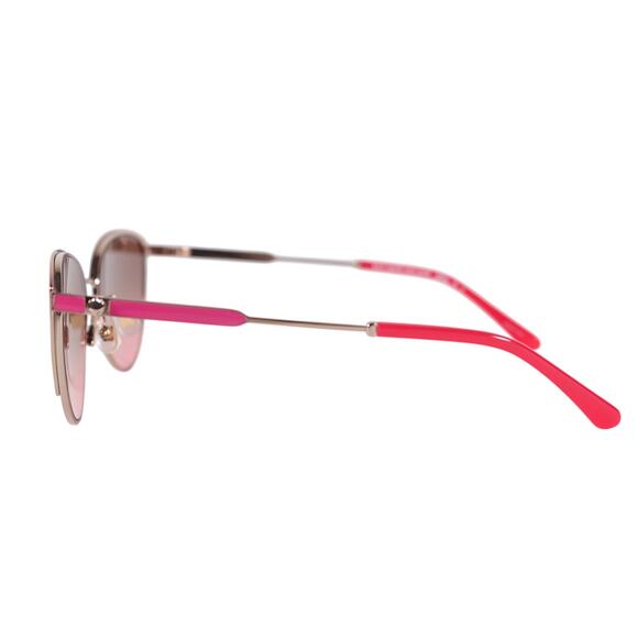 Kate Spade IANNA Cat Eye Metal Womens Sunglasses - Rose Gold / Brown Pink- NWT - Picture 3 of 8